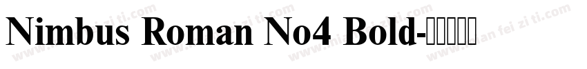 Nimbus Roman No4 Bold字体转换